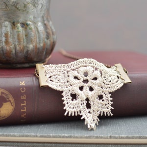 Crocheted Lace Boho Necklace image 5