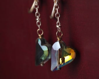 Crystal Heart Earrings