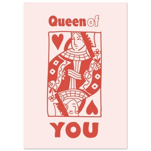 Queen of YOU - Wall art - In pink