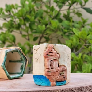 Garita San Juan Puerto Rico Design - Handmade Pen Pencil Brush Plant Pot Holder - Puerto Rico Gift - Puerto Rico Decor Souvenir