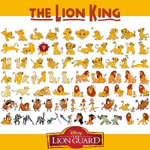 Lion King SVG Mega, Simba Svg para Cricut, Lion King Png, Hakuna Matata Svg para camisas, arquivos Svg em camadas, Lion King Clipart Download instantâneo