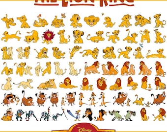 ライオン キング SVG メガ バンドル: シンバ、ハクナ マタタ (デジタル