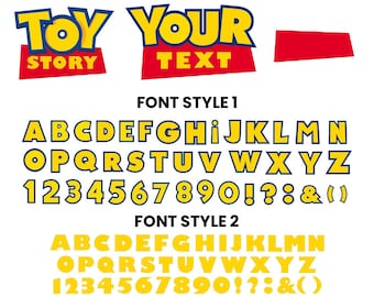 Toy Story FONT SVG, Toy Story SVG, Toy Story Alphabet Svg, Toy Story Letters, Toy Story Numbers Svg, Toy Story ClipArt, Toy Story Letters