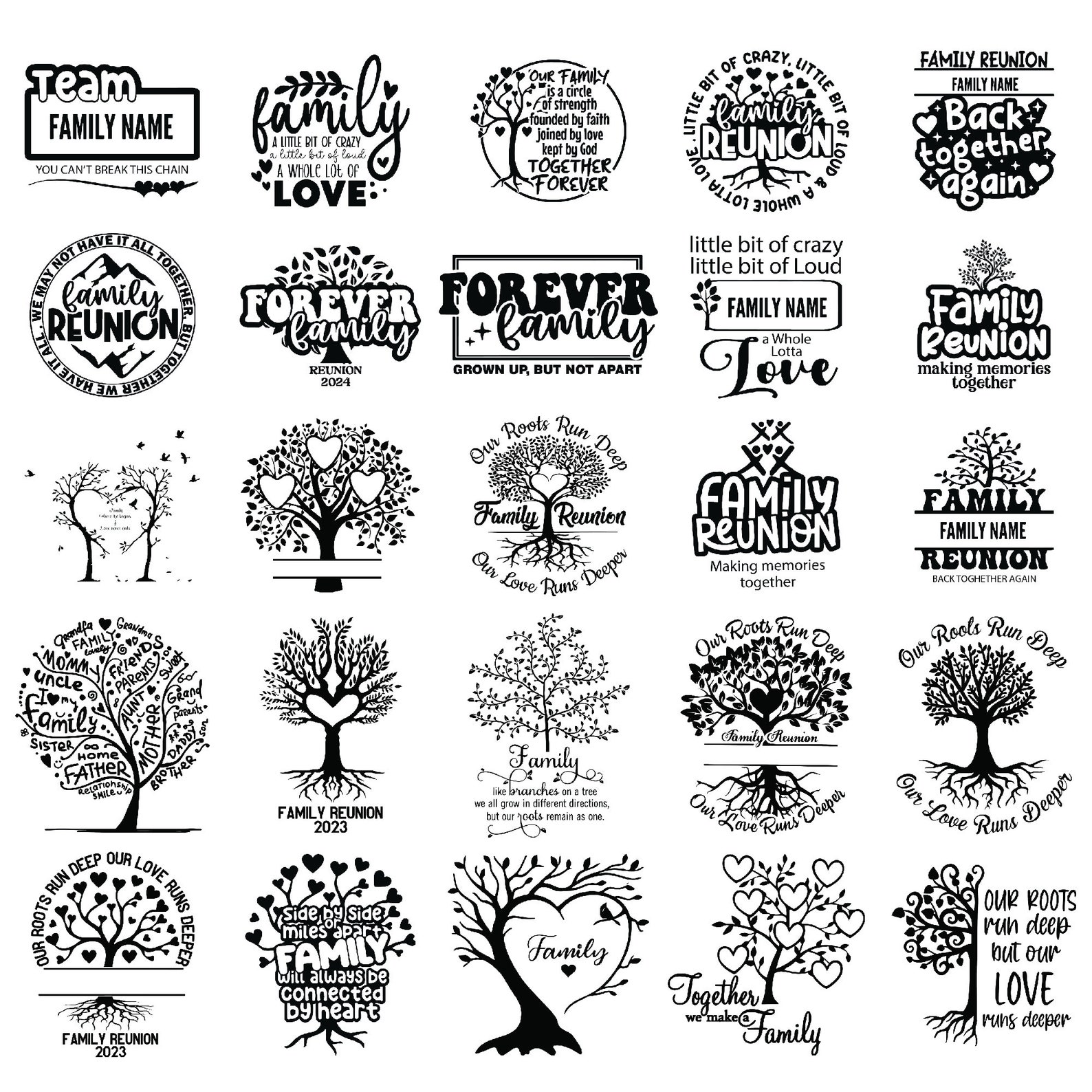 Family Reunion 2024 SVG Bundle, Family Reunion Shirt Svg, Family Tree