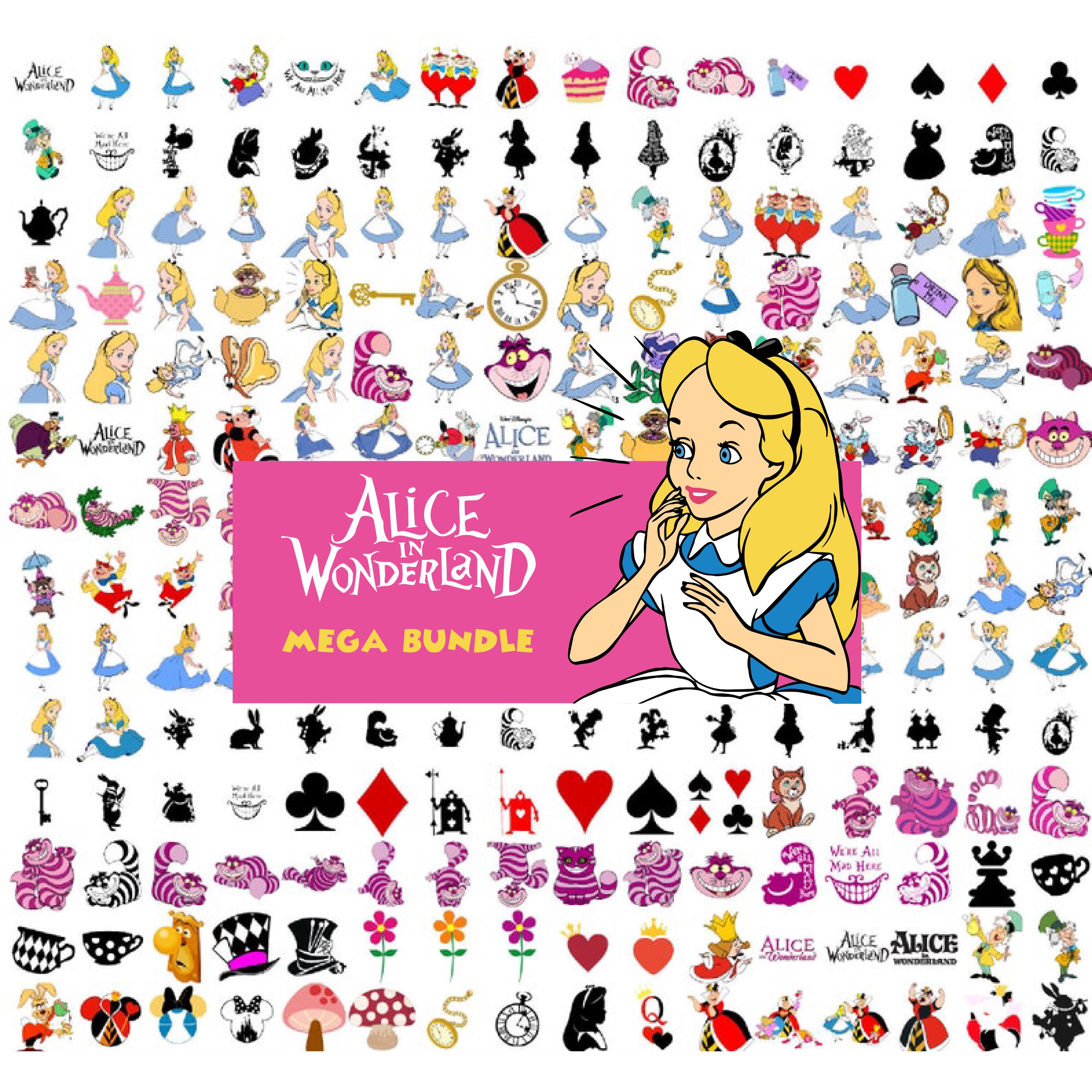 Alice in Wonderland SVG Bundle, Princess Svg & Png Files for Cricut ...