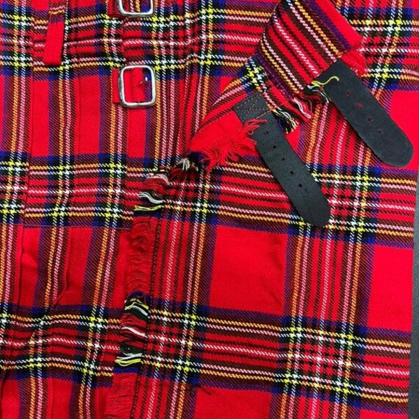 Lottie Turquoise Stewart Tartan Midi Skirt main image 0