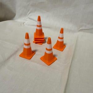 set of 4 mini traffic cones
