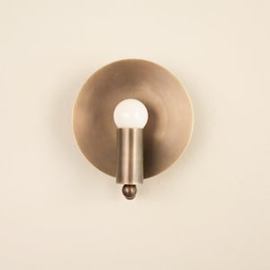 Handmade Vintage Wall SconceMid Century Aged Brass--Solid Brass Wall Sconce light