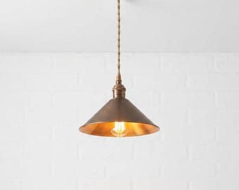 Lampa wisząca - Mosiężna oprawa świetlna - Oświetlenie żyrandolowe - Model PE0020