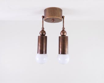 Modern Two Cylinder  Spotlight – Semi Flush Mount Ceiling Light