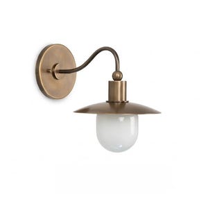 Classical Handmade Vintage Wall Sconce--Mid Century Aged Brass--Solid Brass Wall Sconce light