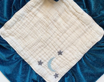 Star and Moon Hand Embroidered Add Ons One Listing per Star or Moon