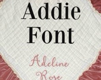 Additional Embroidery Fee for the Addie Font