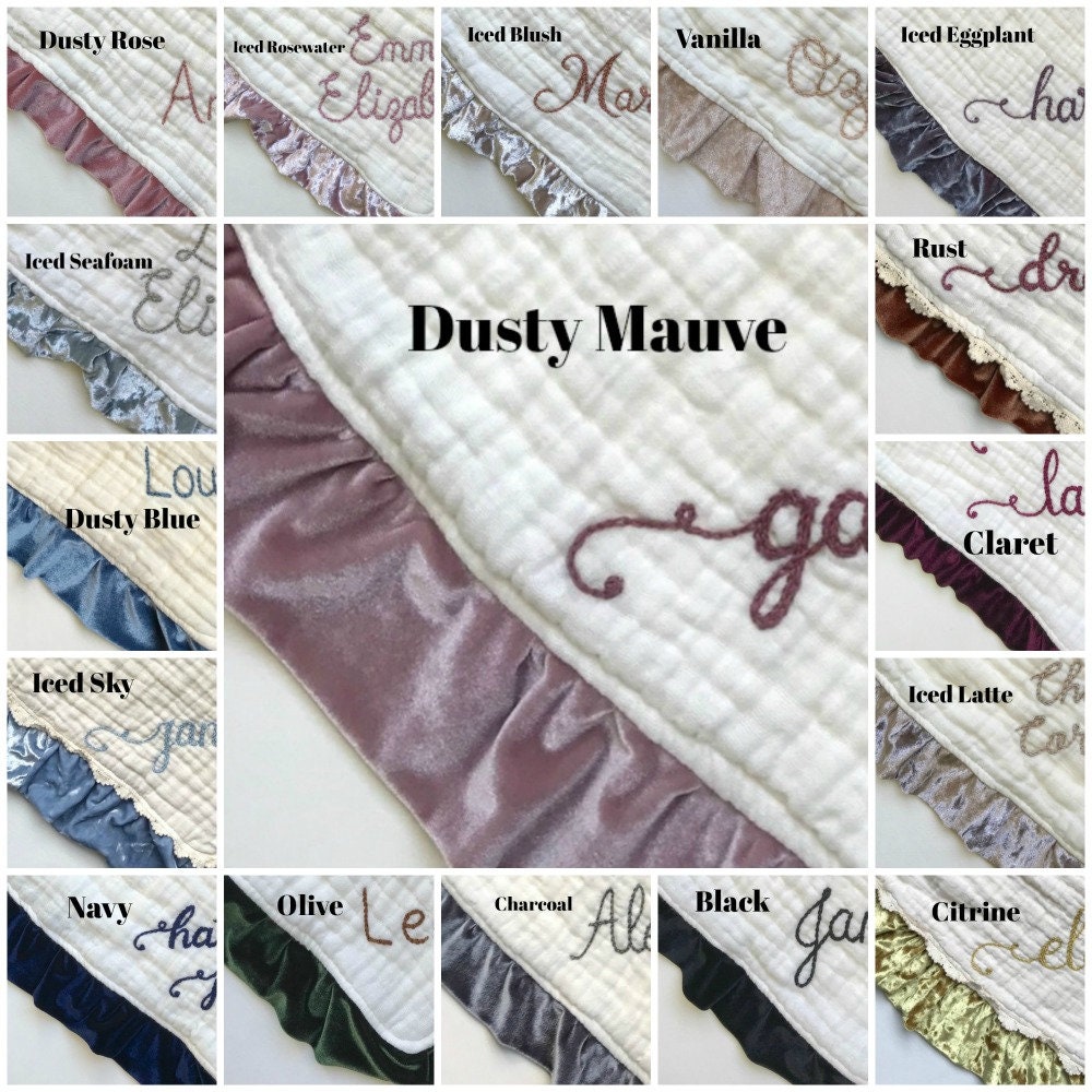 Blanket Muslin Velvet Heavenly Six Layers with Personalized Hand
