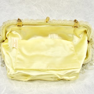 Vintage YELLOW Ivory Chandelier Clutch Acrylic Crystal Fringe Evening Bag Beaded Purse Sequin Gold Chain Wedding Handbag Formal Hong Kong image 7