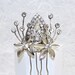 see more listings in the Silver Wedding Hairpiece section