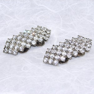 Vintage MUSI Rhinestone Shoe Clips Wedding Formal Bridal Prom image 3