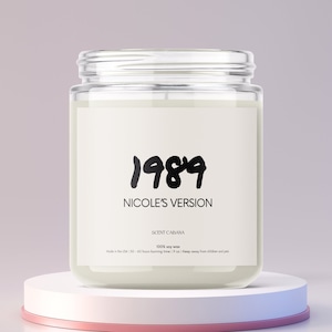Personalized Candle: Custom Text Birthday Gift