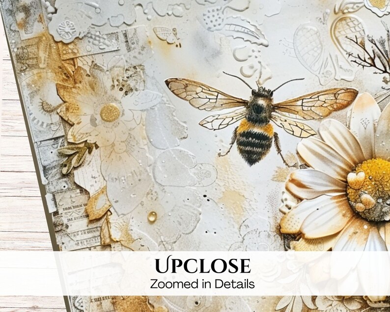 Antique Paper | Bee Paper | Craft Paper | Textured Paper Pack ...
