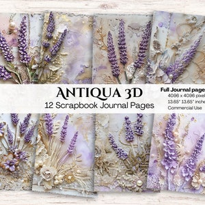 Lavender Digital Paper | Purple | Commercial Use | Purple Backgrounds | Printable Paper Set | Scrapbooking Paper | Crafts | Diy