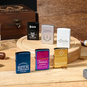 Personalized Groomsman Lighter: Engraved Wedding Party Gift