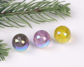 Colored Glitter Resin Beads,Vibrant Resin Beads with Colorful Glitter and Shards,Sparkling Beads for Jewelry Making,DIY Craft Supplies A0141