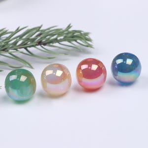 Glitter Colored Round Acrylic Bead,Sparkling Beads with Fine Glitter for Jewelry Making,DIY Craft Projects,Earrings,Necklaces,BraceletsBE160