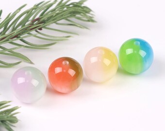 Bubblegum Acrylic Pen Beads: Colorful Designer Charms, DIY Accessories (16MM)