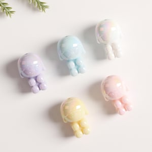 Cartoon girl,Electroplating uv,Hand-drawn base,Solid color acrylic,Sweet and lovely,diy material accessories,Bright macaron color BE008