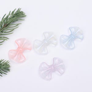 10 cuentas acrílicas translúcidas con purpurina, color rosa claro, para manualidades, joyas, fundas de teléfono, llaveros y manualidades. A0177