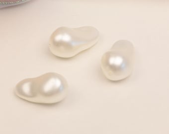 50 Pcs  Baroque Pearl Beads Teardrop Shape,Large Irregular Freshwater Pearl Pendants for Jewelry Making,Necklace & Earring Making.A0005
