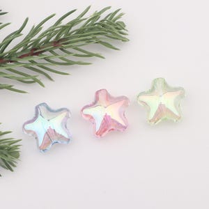 Transparent Chunky Star Beads,Colorful Star-Shaped Craft Beads for Jewelry Making,DIY Accessories,Handmade Bracelet Necklace Supplies BE289