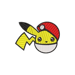 Cute Pokemons ball Embroidery design | Poke ball | Dijital File | Pes | Cute
