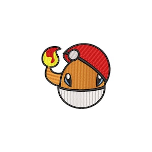 Süßes Pokemons Ball Stickdesign | Pokeball | Dijital-Datei | Pes | Niedlich