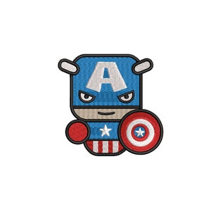 Captain Embroidery Design | America Character | Cartoon | Trendy Embroidery | PES | Embroidery File