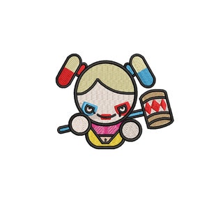 Harley Embroidery Design | Quin Super hero Character | Quinn | Trendy Embroidery | PES | Embroidery File