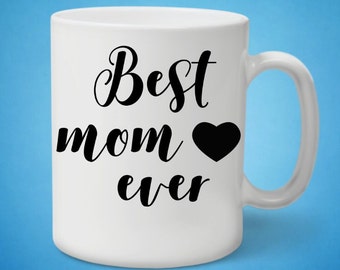 Keramiktasse Best mom ever / Best Dad ever 330ml