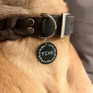 Aluminum dog tag, ID tag, emergency tag, identification tag, personalized tag for dogs