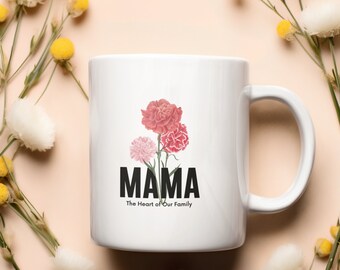 Uniek Moederdagcadeau: Liefdevolle Mok voor Mama's Koffiemomenten, reageert op warmte,