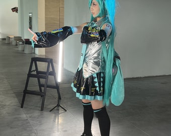 MIKU Cosplay Costume perruque Coiffe