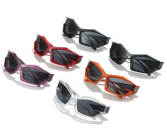 Trendy Sunglasses Y2k Futuristic Rider Sunglasses Men Women Unisex Rave Techno Fashion Glasses Stocking Stuffers Christmas Gifts