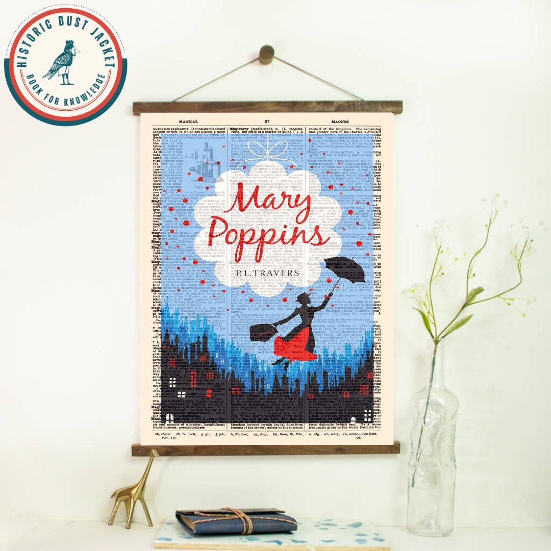 Printable 'mary Poppins' Book Cover Art, Vintage Book Cover, Poster ...