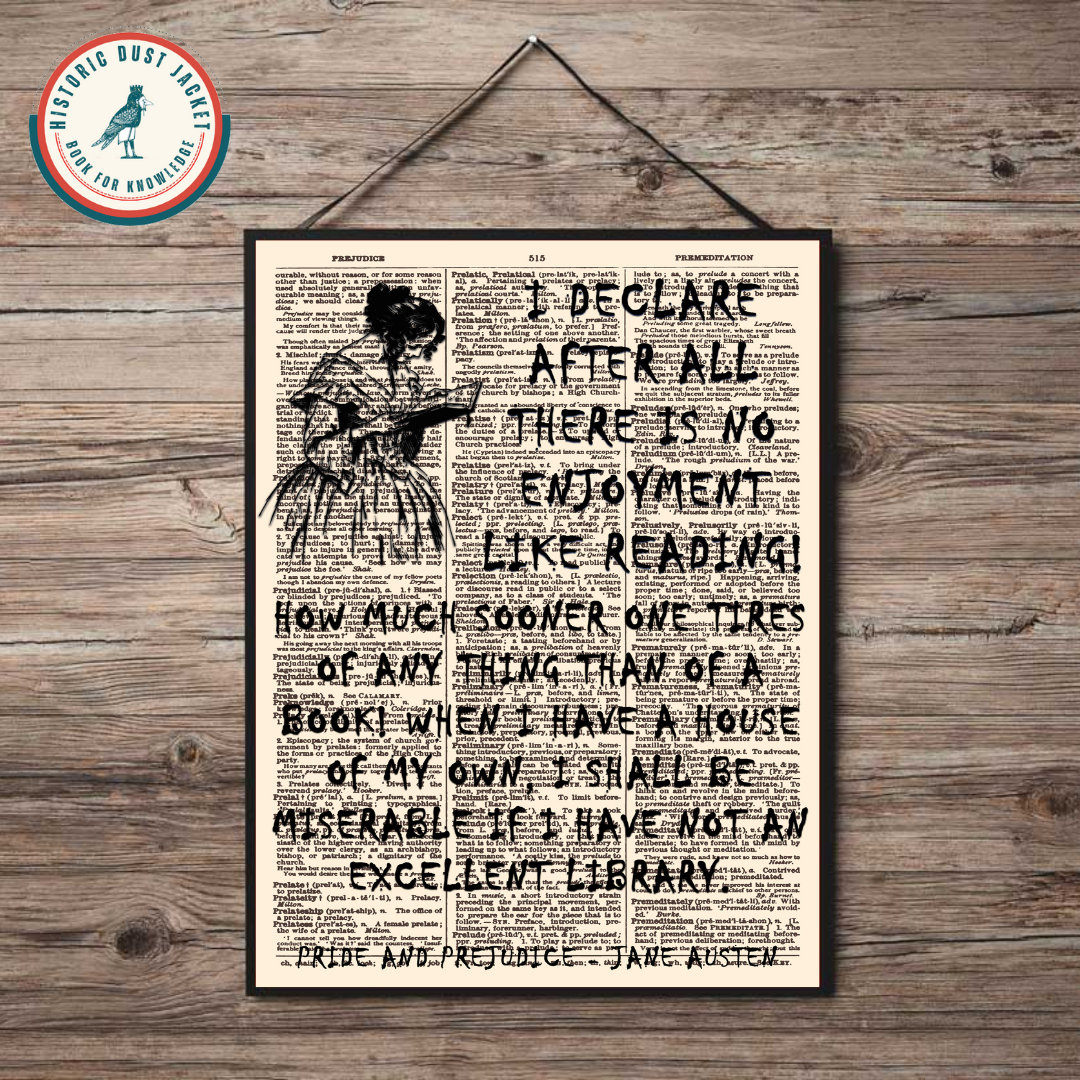 Printable 'pride and Prejudice' Book Cover Art Print, Pride and ...
