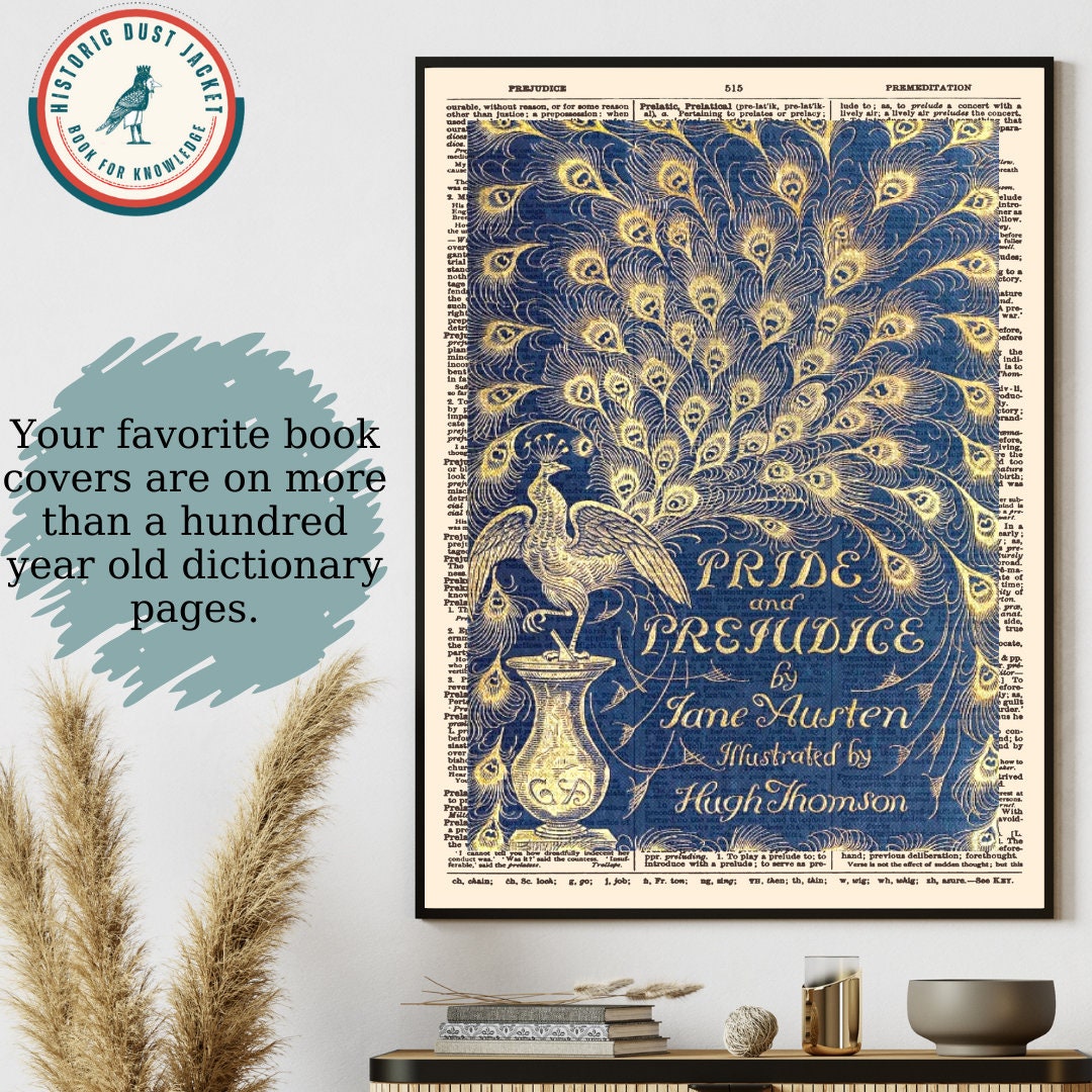 Printable 'pride and Prejudice' Book Cover Art Print, Pride and ...