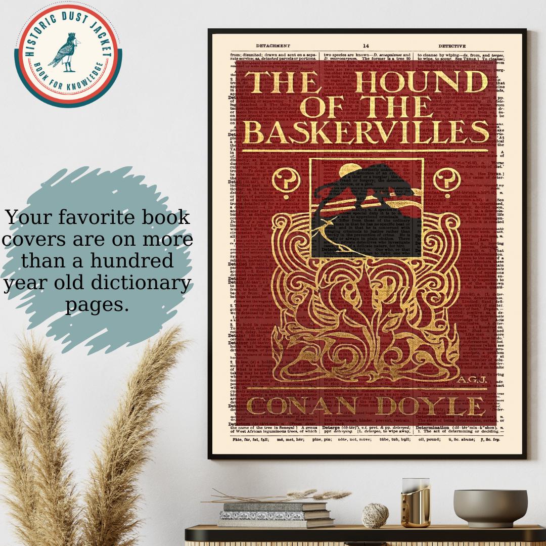 Printable 'the Hound of the Baskervilles' Book Cover Art, Vintage Book ...