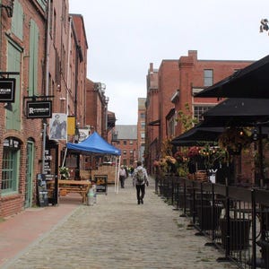 Wharf Street in Portland Maine