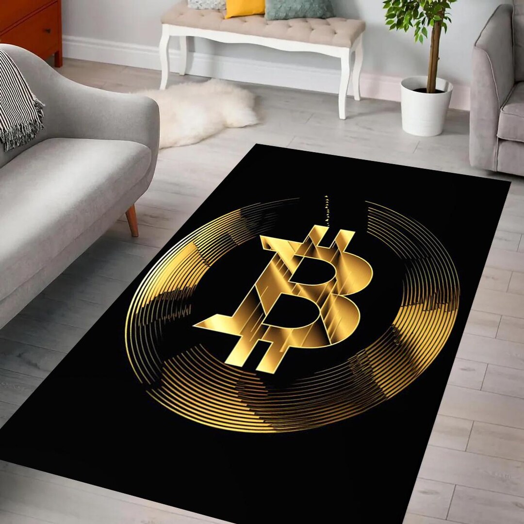 Tappeto di lusso per gatti Bitcoin, simbolo di criptovaluta digitale in  oro, design futuristico, arredamento moderno, ufficio, soggiorno, camera da  letto, idea regalo, per lei, per lui - Etsy Italia