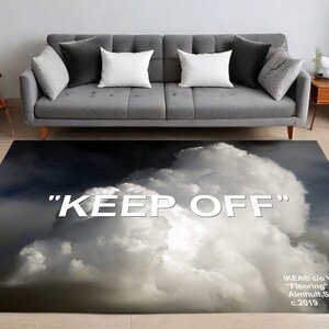 Keep Off-matta, Keep Off Clouds-matta, Traditionell abstrakt matta, Specialbeställd matta, Heminredningsmatta, Modern matta, Halkfri matta, Populär matta, Area matta