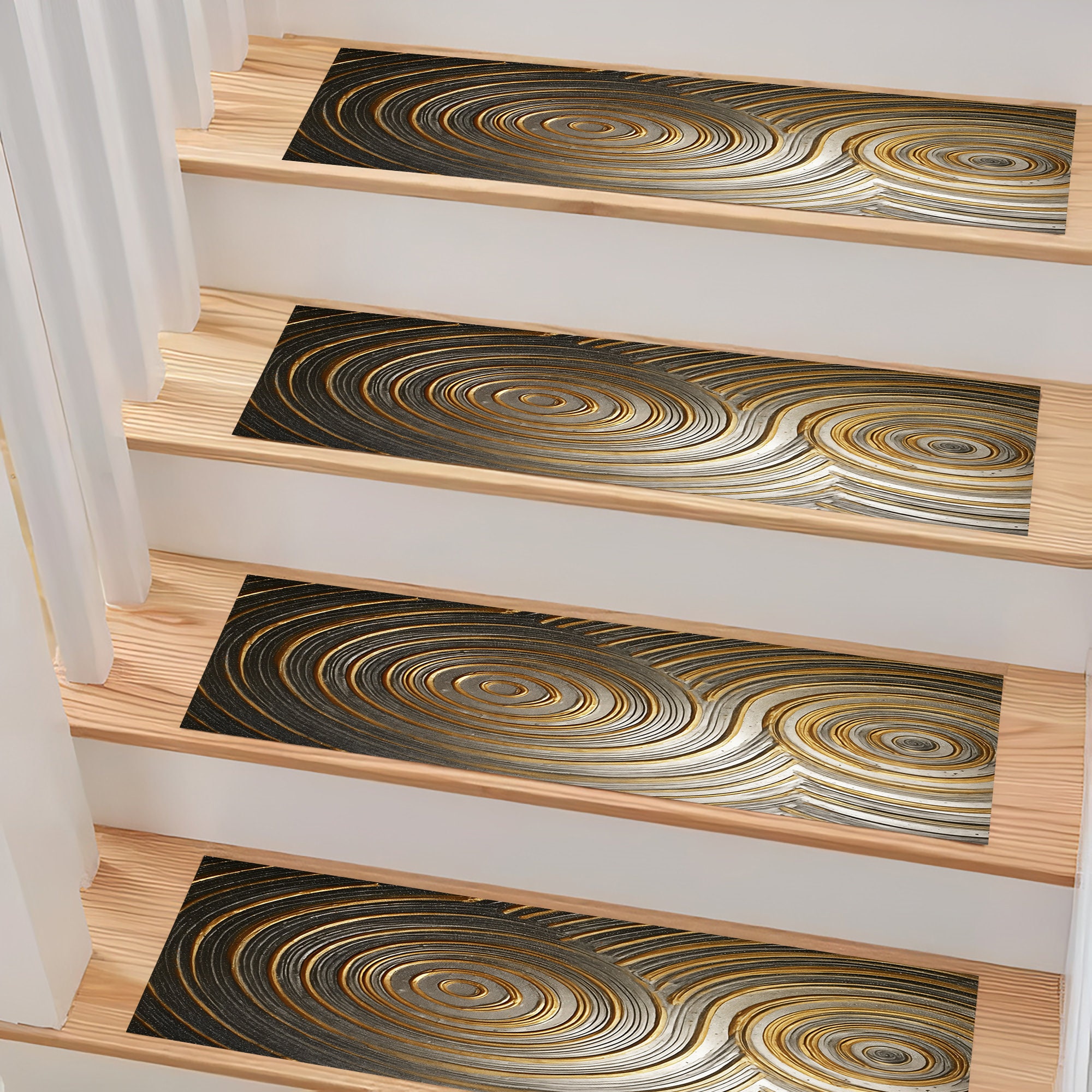 Single Stair Rug Stair Rug, Stair Carpet, Stair Runner, Stair Mat, Modern Step Rug ...