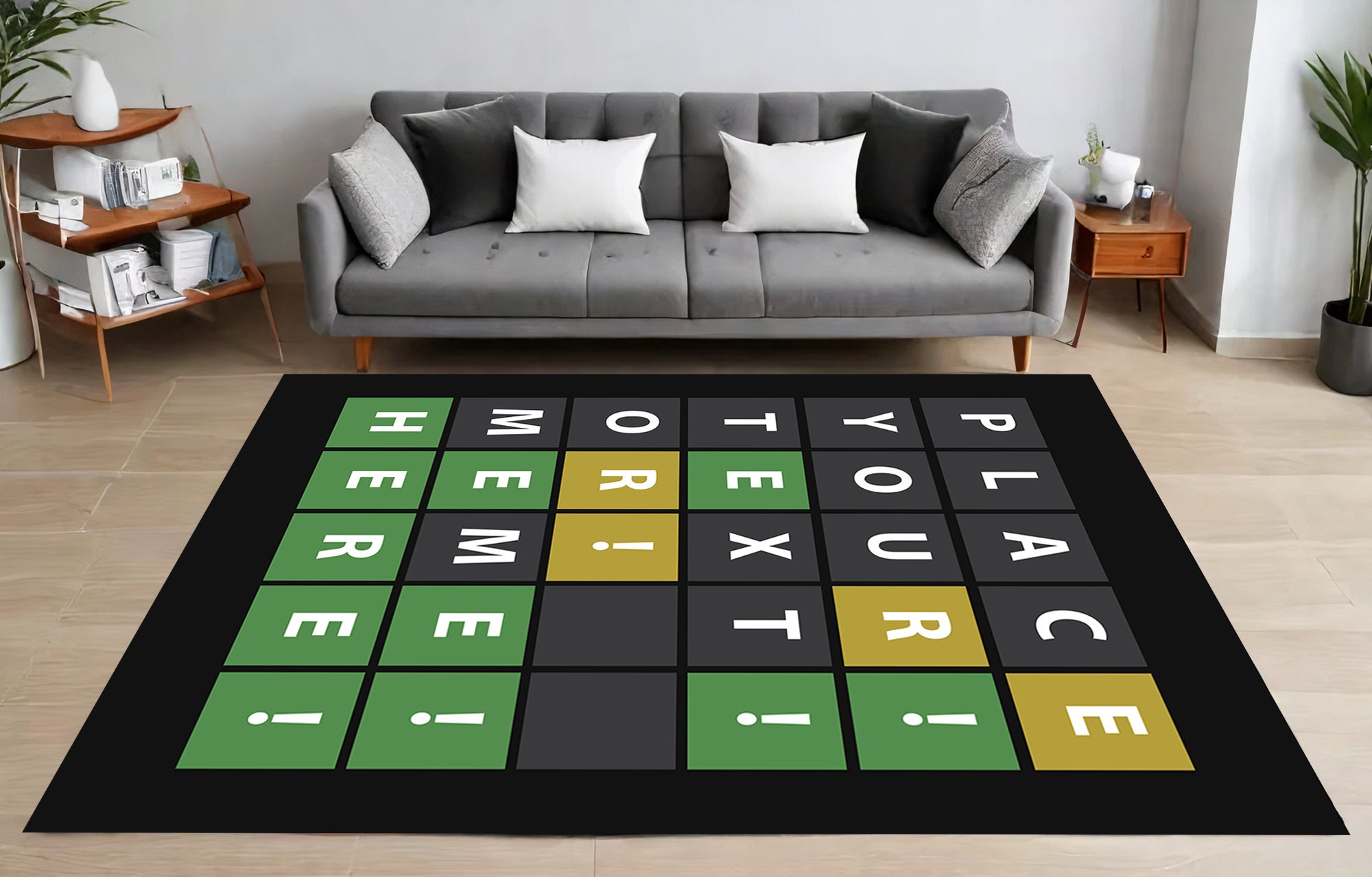 Custom Wordle Rug, Wordle Rug, Text Rug, Black Rug, Word Rug, Wordle ...